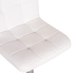 ΣΚΑΜΠΟ ΜΠΑΡ ΠΕΡΙΣΤΡΕΦΟΜΕΝΟ DIANA HM202.22 ΛΕΥΚΟ PU--ΜΕΤΑΛΛΟ ΧΡΩΜΙΟ 44x52x109Υεκ.