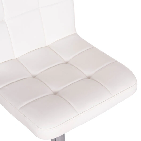 ΣΚΑΜΠΟ ΜΠΑΡ ΠΕΡΙΣΤΡΕΦΟΜΕΝΟ DIANA HM202.22 ΛΕΥΚΟ PU--ΜΕΤΑΛΛΟ ΧΡΩΜΙΟ 44x52x109Υεκ.