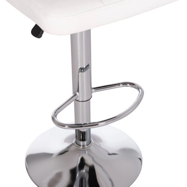 ΣΚΑΜΠΟ ΜΠΑΡ ΠΕΡΙΣΤΡΕΦΟΜΕΝΟ DIANA HM202.22 ΛΕΥΚΟ PU--ΜΕΤΑΛΛΟ ΧΡΩΜΙΟ 44x52x109Υεκ.