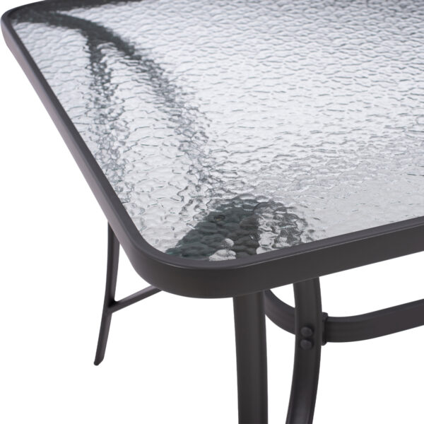 ΤΡΑΠΕΖΙ BRUNO 150X90Χ75Υεκ. ΜΕΤΑΛΛΙΚΟ ΟΡΘΟΓΩΝΙΟ ΓΚΡΙ ΜΕ ΤΡΥΠΑ ΟΜΠΡΕΛΑΣ Φ38 HM5145.11