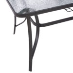 ΤΡΑΠΕΖΙ BRUNO 150X90Χ75Υεκ. ΜΕΤΑΛΛΙΚΟ ΟΡΘΟΓΩΝΙΟ ΓΚΡΙ ΜΕ ΤΡΥΠΑ ΟΜΠΡΕΛΑΣ Φ38 HM5145.11