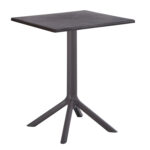 ΤΡΑΠΕΖΙ ΠΟΛΥΠΡΟΠΥΛΕΝΙΟΥ ΤΕΤΡΑΓΩΝΟ TERRIN HM6125.13 ΚΑΦΕ 60,5x60,5x76,5Υεκ.