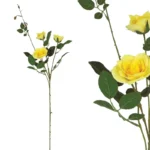 ΚΛΑΔΙ ΤΡΙΑΝΤΑΦΥΛΛΟ REAL TOUCH ΚΙΤΡΙΝΟ ΜΕ 5 ΚΛΑΔΙΑ ~ 3 ΛΟΥΛΟΥΔΙΑ  - Υ75cm 24/240ΚΙΒ