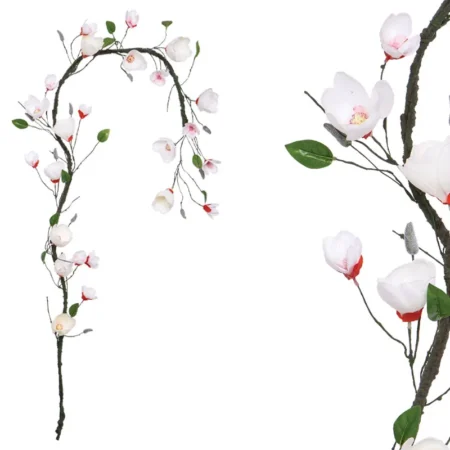 ΓΙΡΛΑΝΤΑ ΛΕΥΚΟ/ΚΟΚΚΙΝΟ ΜΑΝΩΛΙΑ X18 ΑΝΘΗ - Υ240cm 100/ΚΙΒ