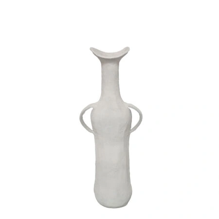 NATHEN ΒΑΖΟ 17x11x50cm ΑΛΟΥΜΙΝΙΟ ΛΕΥΚΟ