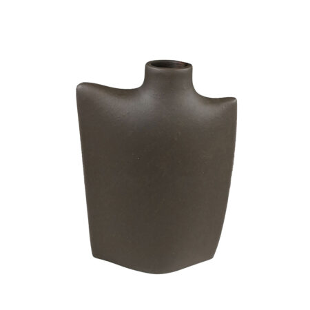 BOTELLA ΔΙΑΚΟΣΜΗΤΙΚΟ ΒΑΖΟ 17x7x25 POLYRESIN ΚΑΦΕ ΣΚΟΥΡΟ