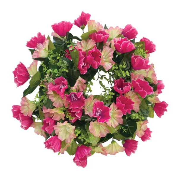 ΣΤΕΦΑΝΙ ΛΟΥΛΟΥΔΙΩΝ ΡΟΖ/ΦΟΥΞ ΓΛΟΞΙΝΙΑ - Φ42cm 16/ΚΙΒ