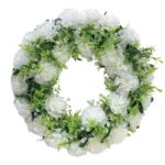 ΣΤΕΦΑΝΙ ΛΟΥΛΟΥΔΙΩΝ ΛΕΥΚΟ ΓΑΡΥΦΑΛΛΑ - Φ44cm 16/ΚΙΒ