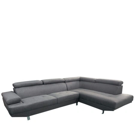 Καναπές Γωνιακός MASAL Γκρι Ύφασμα 280x185x85cm