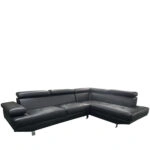 Καναπές Γωνιακός  MASAL Μαύρο PU 280x185x85cm