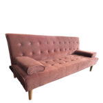 Καναπές Κρεβάτι Τριθέσιος ELFREDA Σάπιο Μήλο Ύφασμα 188x83x83cm