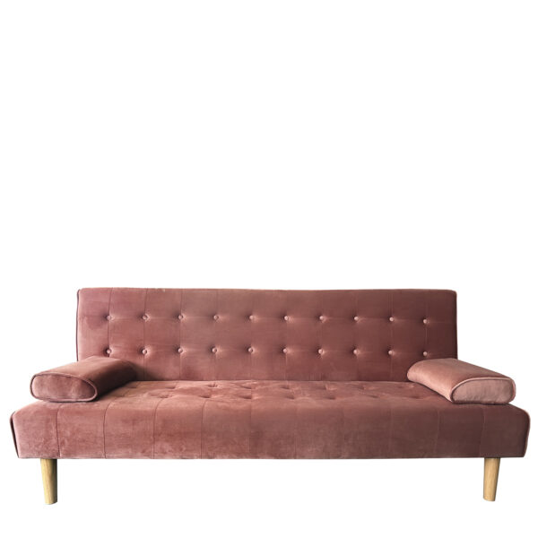 Καναπές Κρεβάτι Τριθέσιος ELFREDA Σάπιο Μήλο Ύφασμα 188x83x83cm