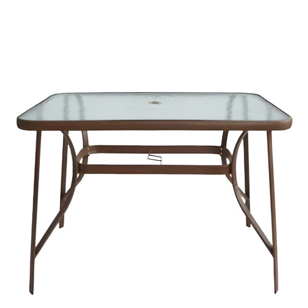 Τραπέζι Μεταλλικό ArteLibre SUN Καφέ 120x70x70cm