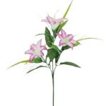 ΚΛΑΔΙ ΜΩΒ/ΛΕΥΚΟ ΚΡΙΝΟΣ Χ3 - Y61cm 12/60KIB