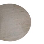 Ξύλινο Βοηθητικό Τραπεζάκι με Δέρμα