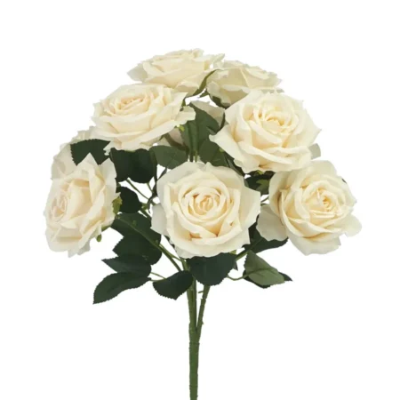 ΜΠΟΥΚΕΤΟ ΤΡΙΑΝΤΑΦΥΛΛΟ ΕΚΡΟΥ  Χ10  - Φ30x43cm 12/120KIB