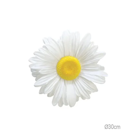 ΚΡΕΜΑΣΤΟ ΑΝΘΟΣ ΜΑΡΓΑΡΙΤΑ ΛΕΥΚΟ ΓΙΓΑΣ - Φ30x9cm 24/ΚΙΒ