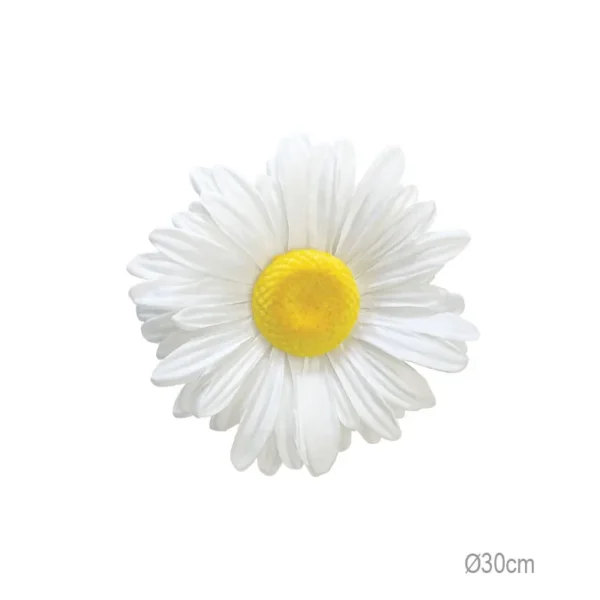 ΚΡΕΜΑΣΤΟ ΑΝΘΟΣ ΜΑΡΓΑΡΙΤΑ ΛΕΥΚΟ ΓΙΓΑΣ - Φ30x9cm 24/ΚΙΒ