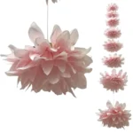 ΓΙΡΛΑΝΤΑ ΝΤΑΛΙΑ ΡΟΖ ΓΙΓΑΣ 8 ΑΝΘΗ - Φ22x180cm 24/ΚΙΒ