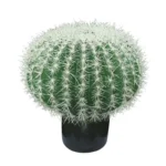 ΤΕΧΝΗΤΟΣ ΚΑΚΤΟΣ ΜΠΑΛΑ ΠΡΑΣΙΝΟΣ ΜΕ ΛΕΥΚΑ/ΚΙΤΡΙΝΑ ΑΓΚΑΘΙΑ ΣΕ ΓΛΑΣΤΡΑ - Υ55cm 2/ΚΙΒ