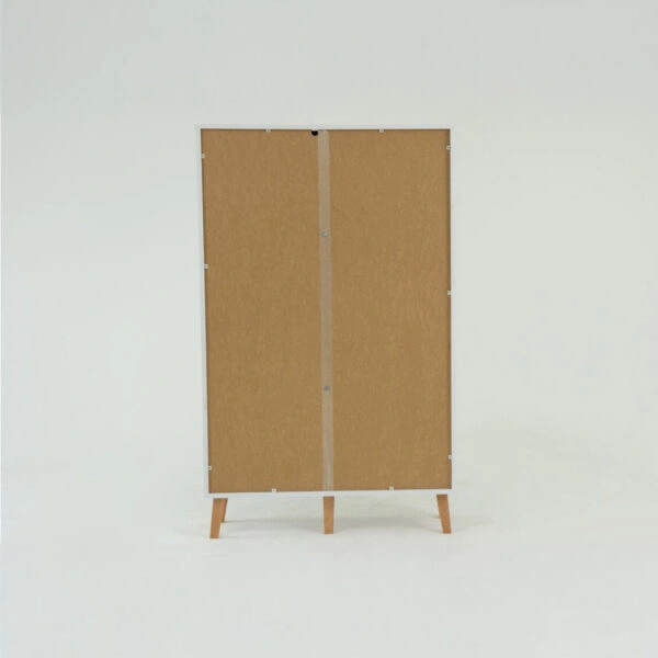 Ραφιέρα Timmy Λευκό-Γραφίτη-Γκρι 90x36x147cm