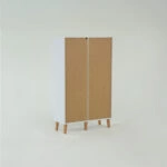 Ραφιέρα Timmy Λευκό-Γραφίτη-Γκρι 90x36x147cm