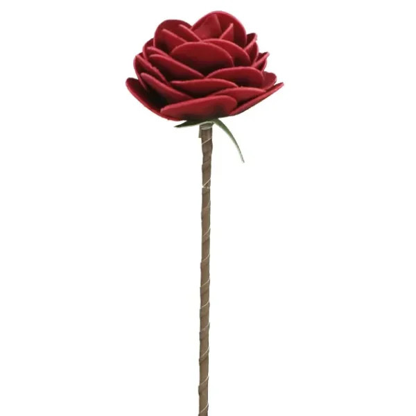 FOAM  ΤΡΙΑΝΤΑΦΥΛΛΟ ΚΟΚΚΙΝΟ ΜΕΤΑΛΛΙΚΟ ΧΡΩΜΑ Υ73cm. 12/120ΚΙΒ