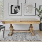 Τραπέζι τραπεζαρίας ανοιγόμενο από ξύλο μασίφ (200/280x100x78)cm