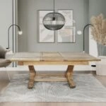 Τραπέζι τραπεζαρίας ανοιγόμενο από ξύλο μασίφ (200/280x100x78)cm