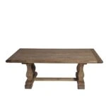 Artekko Deus Μασίφ Ξύλινο Τραπέζι Σαλονιού σε Φυσική Απόχρωση (130x70x45)cm