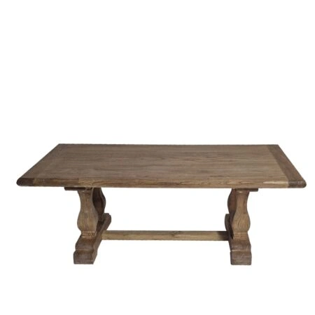 Artekko Deus Μασίφ Ξύλινο Τραπέζι Σαλονιού σε Φυσική Απόχρωση (130x70x45)cm