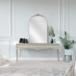 Artekko Dia Ασημί Μεταλλικός Καθρέπτης Τοίχου (50.5x4x80.5)cm