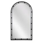 Artekko Dia Μαύρος Μεταλλικός Καθρέπτης Τοίχου (50x3.5x90)cm