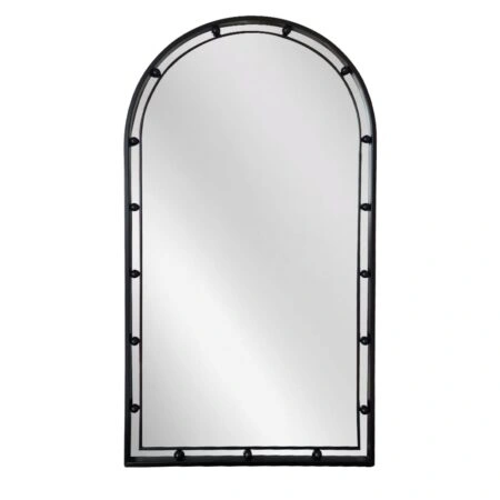 Artekko Dia Μαύρος Μεταλλικός Καθρέπτης Τοίχου (50x3.5x90)cm