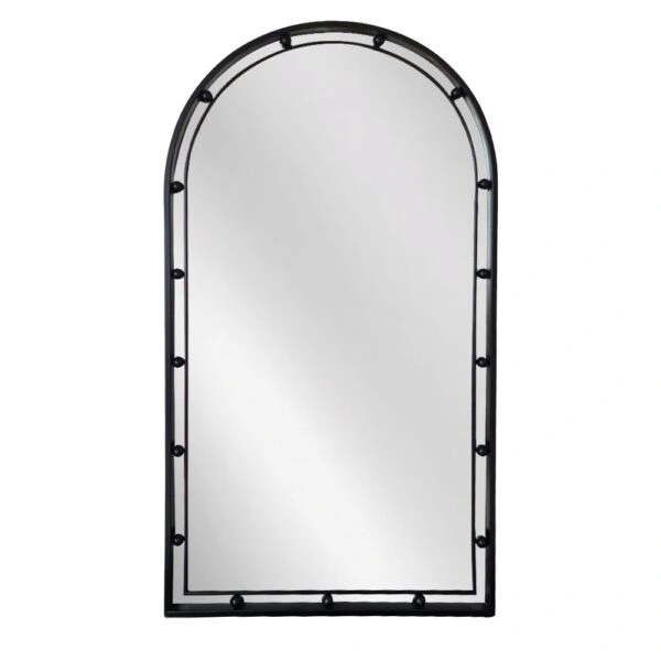 Artekko Dia Μαύρος Μεταλλικός Καθρέπτης Τοίχου (50x3.5x90)cm