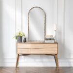 Artekko Dia Χρυσός Μεταλλικός Καθρέπτης Τοίχου (75x3.5x160)cm