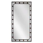 Artekko Dia Μαύρος Μεταλλικός Καθρέπτης Τοίχου (60x3x92)cm