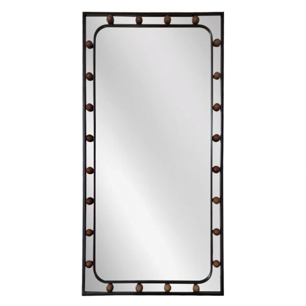 Artekko Dia Μαύρος Μεταλλικός Καθρέπτης Τοίχου (60x3x92)cm