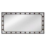 Artekko Dia Οριζόντιος Μαύρος Μεταλλικός Καθρέπτης Τοίχου (60x3x92)cm