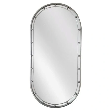 Artekko Dia Ασημί Μεταλλικός Καθρέπτης Τοίχου (50x3.5x100)cm