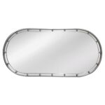 Artekko Dia Ασημί Μεταλλικός Καθρέπτης Τοίχου (50x3.5x100)cm