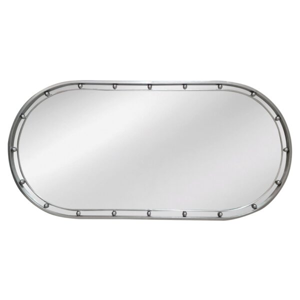 Artekko Dia Ασημί Μεταλλικός Καθρέπτης Τοίχου (50x3.5x100)cm