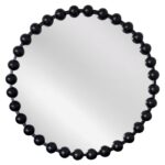 Artekko Dia Μαύρος Μεταλλικός Στρογγυλός Καθρέπτης Τοίχου (68x4.5x68)cm