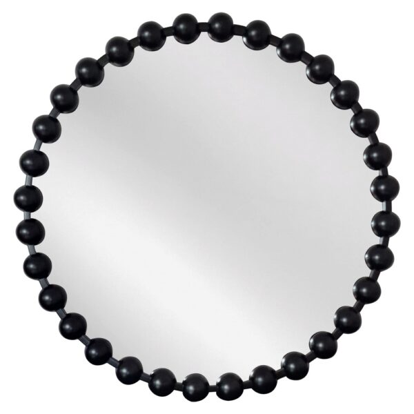 Artekko Dia Μαύρος Μεταλλικός Στρογγυλός Καθρέπτης Τοίχου (68x4.5x68)cm