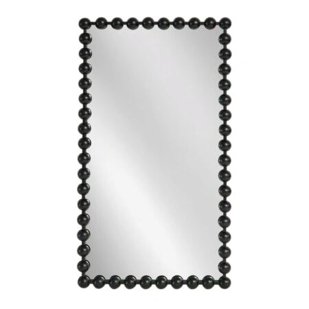 Artekko Dia Μαύρος Μεταλλικός Καθρέπτης Τοίχου (60x4.5x110)cm