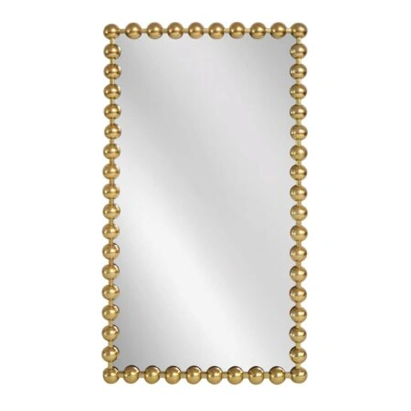 Artekko Dia Χρυσός Μεταλλικός Καθρέπτης Τοίχου (60x4.5x110)cm