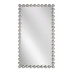 Artekko Dia Ασημί Μεταλλικός Καθρέπτης Τοίχου (60x4.5x110)cm