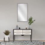 Artekko Dia Ασημί Μεταλλικός Καθρέπτης Τοίχου (60x4.5x110)cm