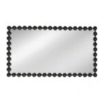 Artekko Dia Μαύρος Μεταλλικός Καθρέπτης Τοίχου (60x4.5x110)cm