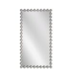 Artekko Dia Ασημί Μεταλλικός Καθρέπτης Τοίχου (70x4.5x130)cm